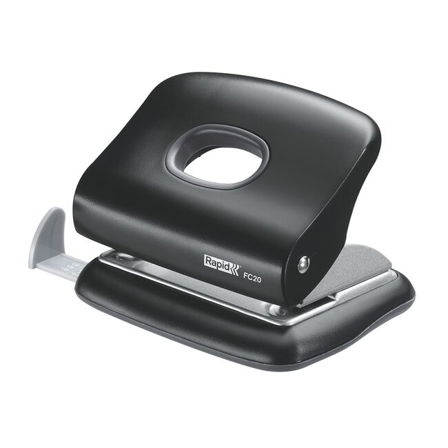 Perforator plastic Rapid FC20, 20 de coli, cutie, negru BPTCSL256400