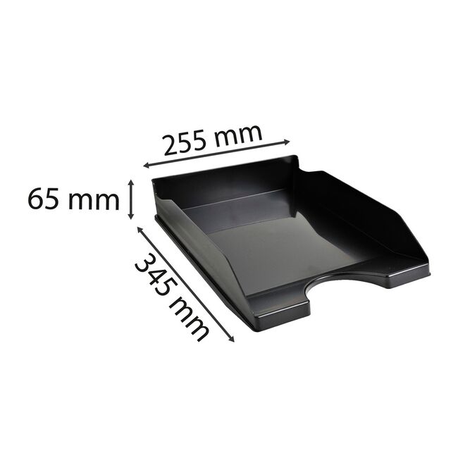 Tavita documente Exacompta, ECO, 345x255x65 mm, negru BPTCFA123014