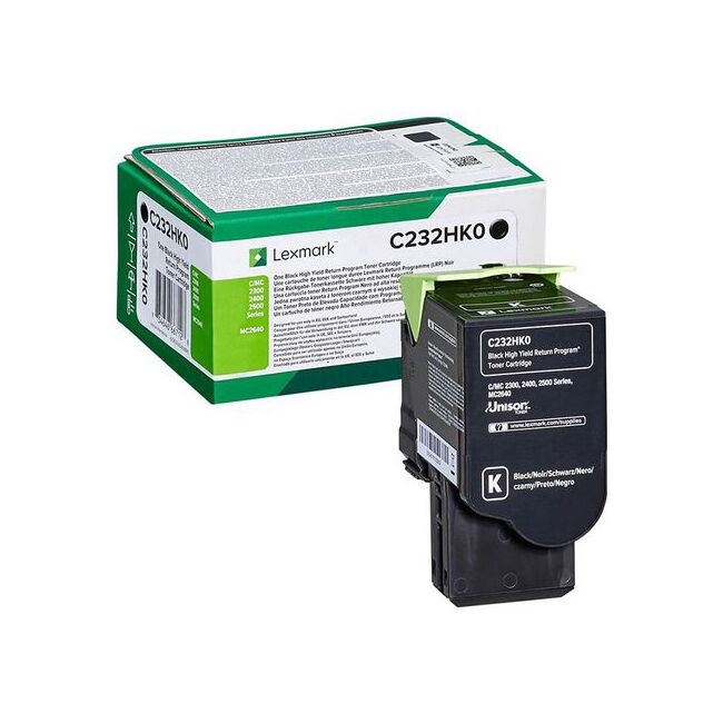 Toner original Lexmark C232HK0, 3000 pagini, negru BPTCLX830008