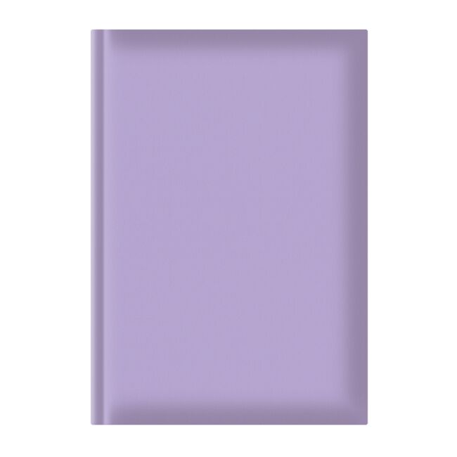 Agenda A5, nedatata, hartie offset alb, coperta lila BPTCEJ251309