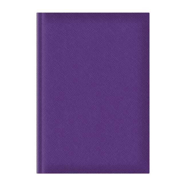Agenda A5 Adria, nedatata, hartie ivory, coperta mov BPTCEJ251704