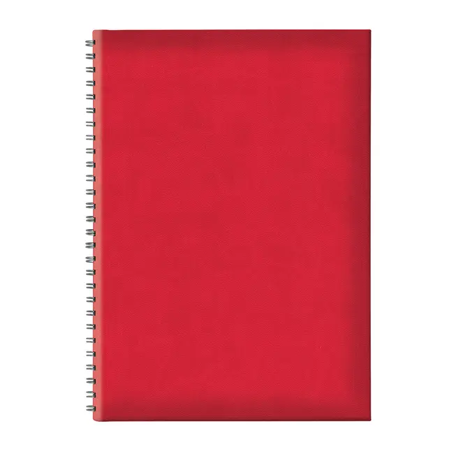 Agenda B5 TUCSON, nedatata, hartie offset alb, spira ascunsa, coperta rosu BPTCEJ251802