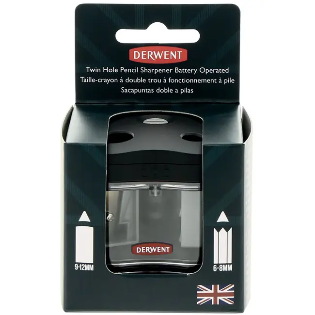 Ascutitoare electrica DERWENT Professional, dubla, plastic, negru BPTCSL230233