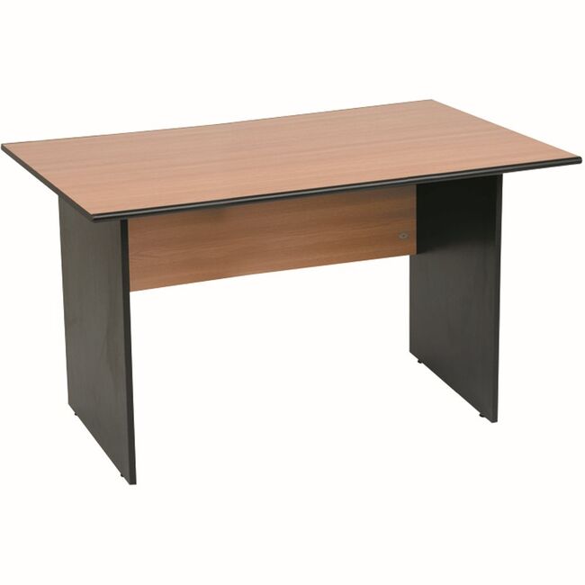 Birou Office Line, PAL, stejar/negru, 120x60x75 cm BPTCOF1006