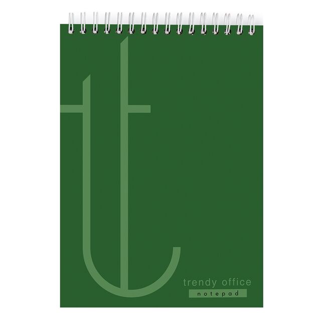Blocnotes cu spira, Trendy Green, A4, dictando, 80 file BPTCCI780037