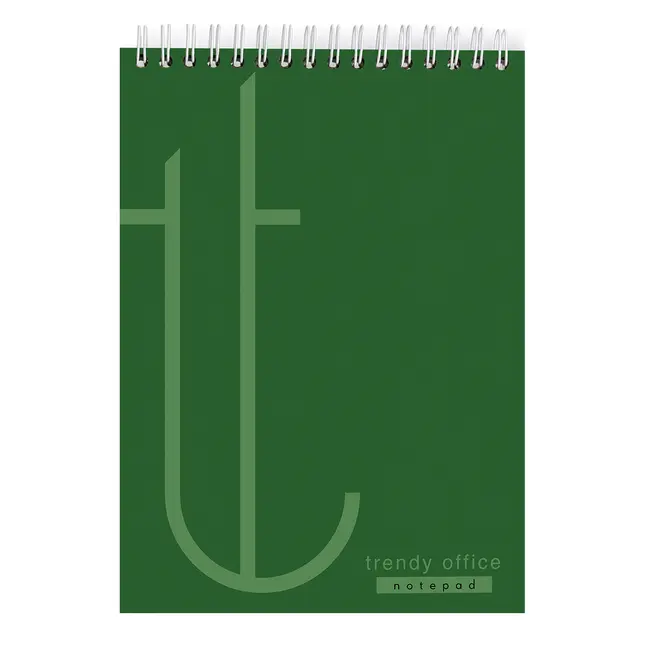 Blocnotes cu spira, Trendy Green, A4, dictando, 80 file BPTCCI780037