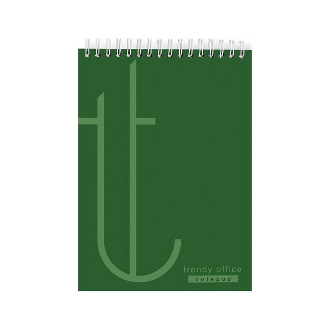 Blocnotes cu spira, Trendy Green, A5, dictando, 80 file BPTCCI780035
