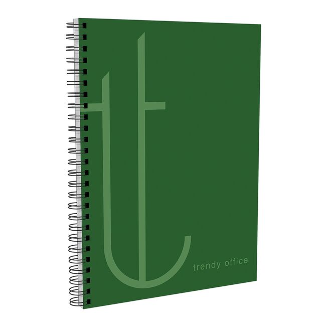Caiet cu spira, Trendy Green, A4, dictando, 80 file BPTCCI780033