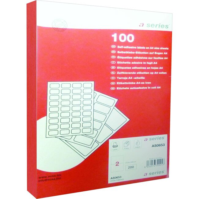 Etichete A-Series, 105 x 48 mm, 1.200 etichete, 100 coli/top BPTCAY000113