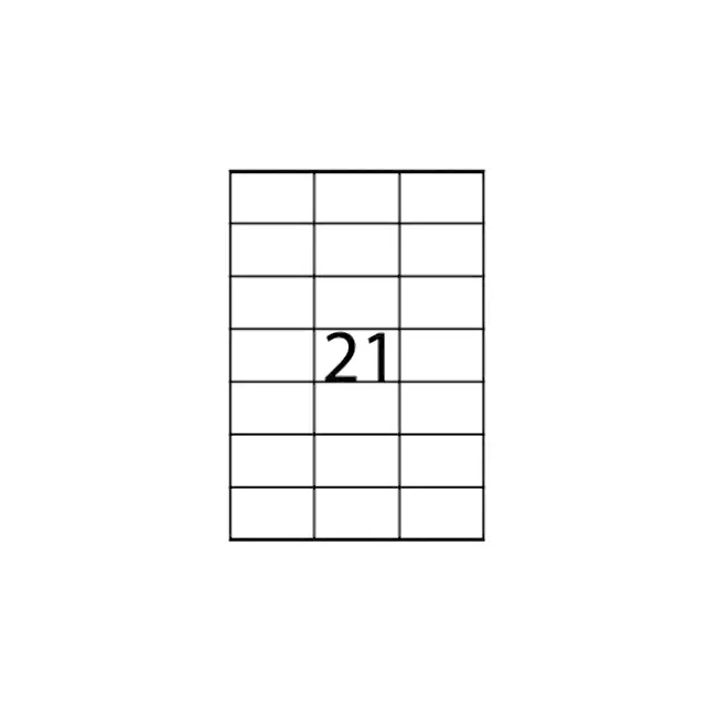 Etichete autoadezive Apli, A4, 70 x 42.4 mm, 2100 bucati, 100 coli/top BPTCAL03136