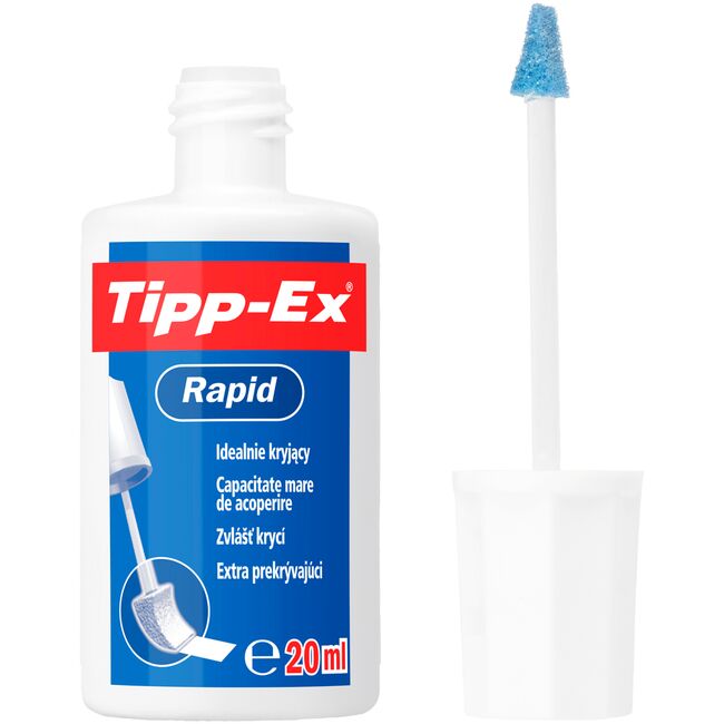 Fluid corector Tipp-Ex Rapid, pe baza de solvent cu bure, 20ml BPTCCT8039