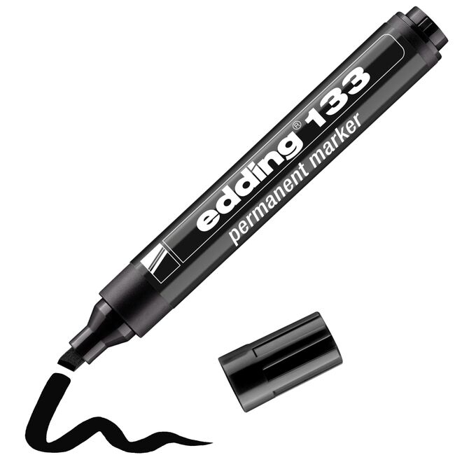 Marker Edding 133 permanent, varf tesit 1-5 mm, negru BPTCED133001