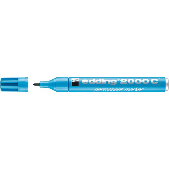 Marker Edding 2000 permanent varf rotund 1.5-3 mm, bleu BPTCED200010