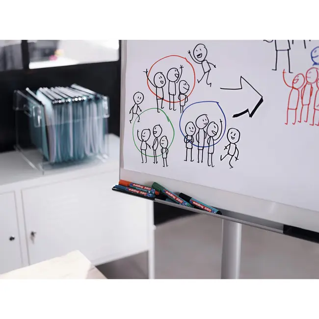 Marker Edding 380 pentru flipchart, varf rotund, 1.5-3 mm, albastru BPTCED380003