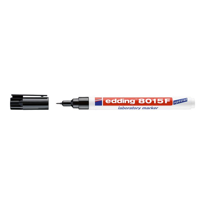 Marker Edding 8015 pentru laborator, varf 0.75 mm, negru BPTCED048015