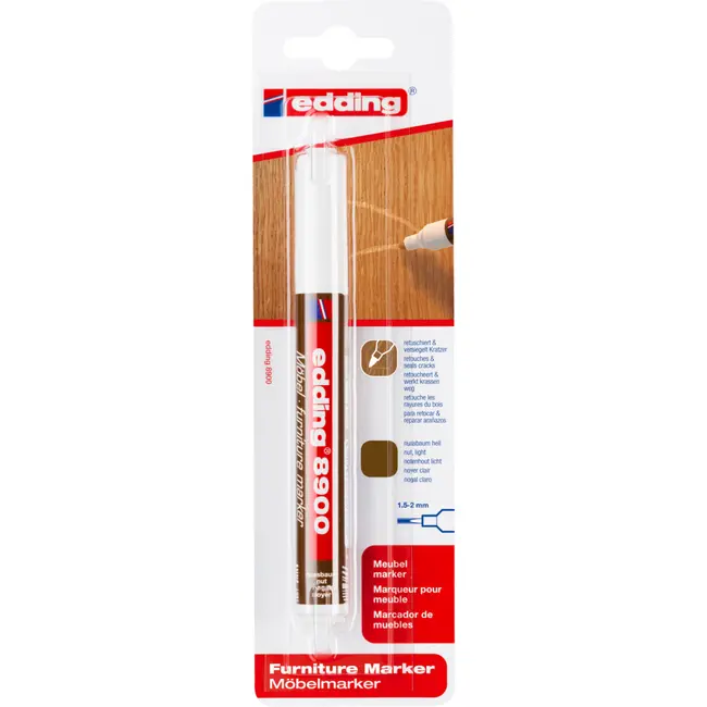 Marker Edding 8900 pentru retusuri mobilier lemn nuc, light BPTCED890005