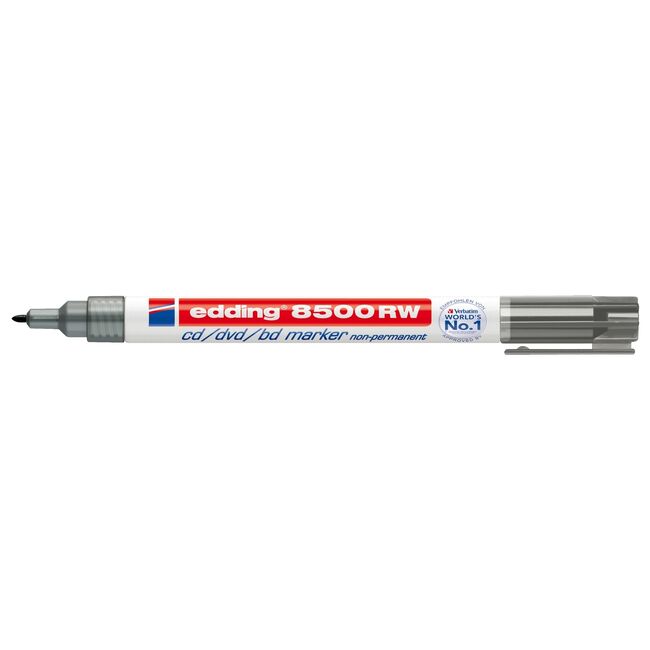 Marker nepermanent Edding CD 8500, varf rotund, 1 mm, negru BPTCED8500