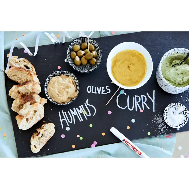 Marker pentru sticla Edding 4095, varf 2-3 mm, alb BPTCED040959