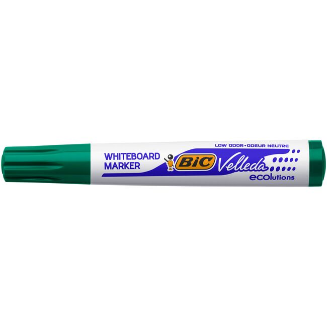Marker pentru tabla Bic Eco Velleda 1701, varf rotund 2 mm, verde BPTCCT8235