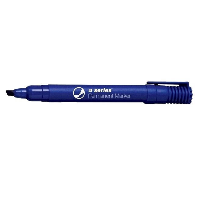 Marker permanent A-series, varf retezat 2-5 mm, albastru BPTCAY01087