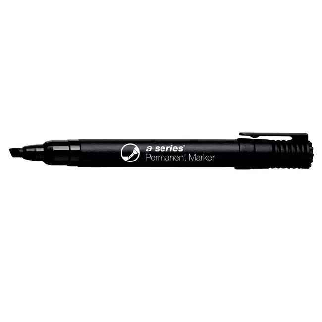 Marker permanent A-series, varf retezat 2-5 mm, negru BPTCAY01088