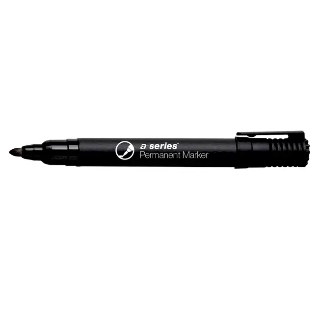 Marker permanent A-series, varf rotund, 2 mm, negru BPTCAY01093