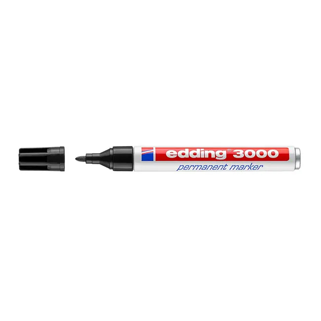 Marker permanent Edding 3000, varf 1.5-3 mm, negru BPTCED30001