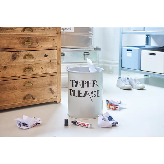 Marker permanent Edding 800, corp aluminiu, varf retezat, 4-12 mm, albastru BPTCED8003