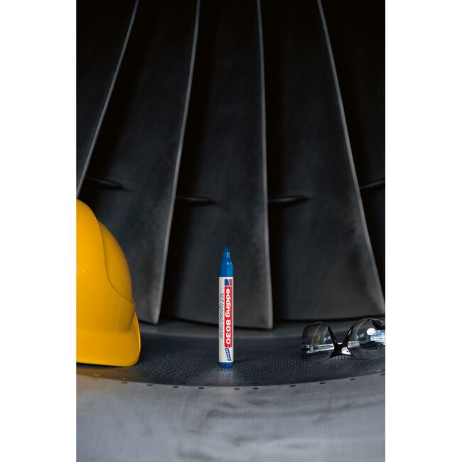 Marker permanent Edding 8030, varf rotund, 1.5-3 mm, albastru BPTCED80303