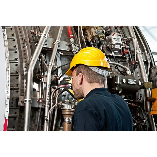 Marker permanent Edding 8300 Industrial, corp metalic, varf rotund, 1.5-3 mm, rosu BPTCED083002