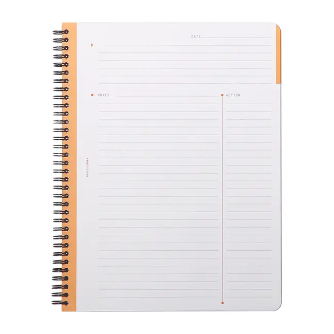 MeetingBook cu spira A4+ Rhodiactive, 80 file, negru BPTCCF1199404