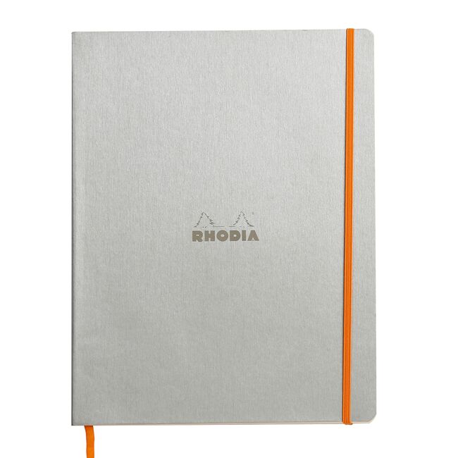 Notebook  A4+ Rhodiarama, 80 file, ivory dictando, argintiu BPTCCF1177013