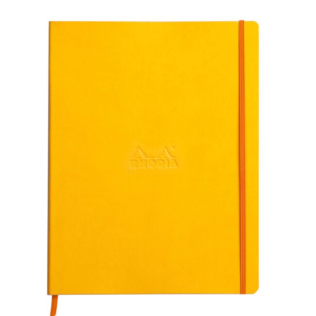 Notebook  A4+ Rhodiarama, 80 file, ivory dictando, galben BPTCCF1177167
