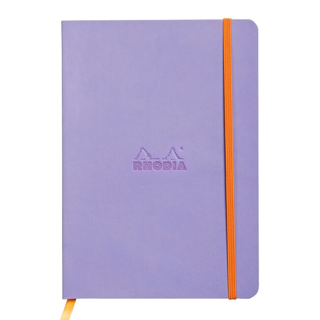 Notebook A5 Rhodiarama, 80 file, ivory, dictando, albastru BPTCCF1174098