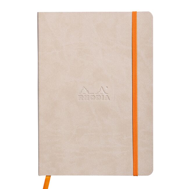 Notebook A5 Rhodiarama, 80 file, ivory, dictando, bej BPTCCF1174050