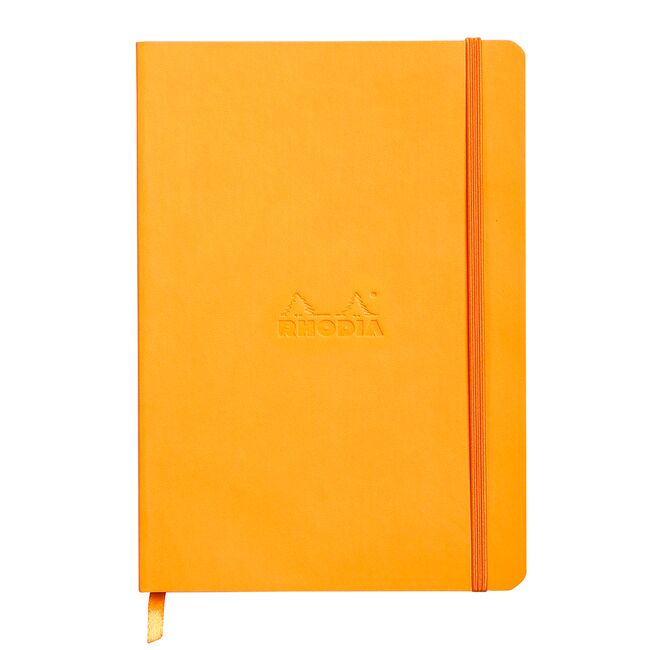 Notebook A5 Rhodiarama, 80 file, ivory, dictando, portocaliu BPTCCF1174159