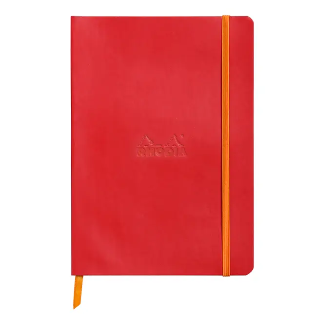 Notebook A5 Rhodiarama, 80 file, ivory, dictando, rosu BPTCCF1174135
