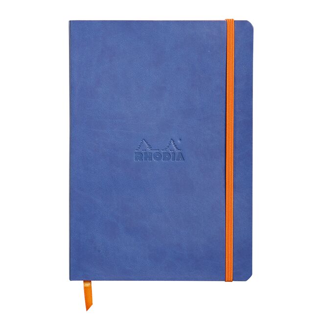 Notebook A5 Rhodiarama, 80 file, ivory, dictando, safir BPTCCF1174081
