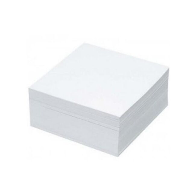 Rezerva cub hartie Basic, alb, 400 file, 85 x 85 mm BPTCRQ040111