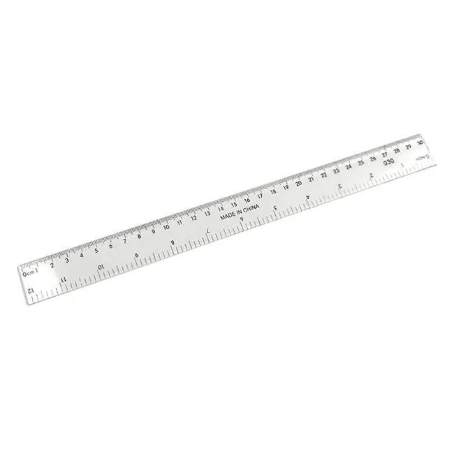 Rigla plastic, transparent, 30 cm BPTCEV248850