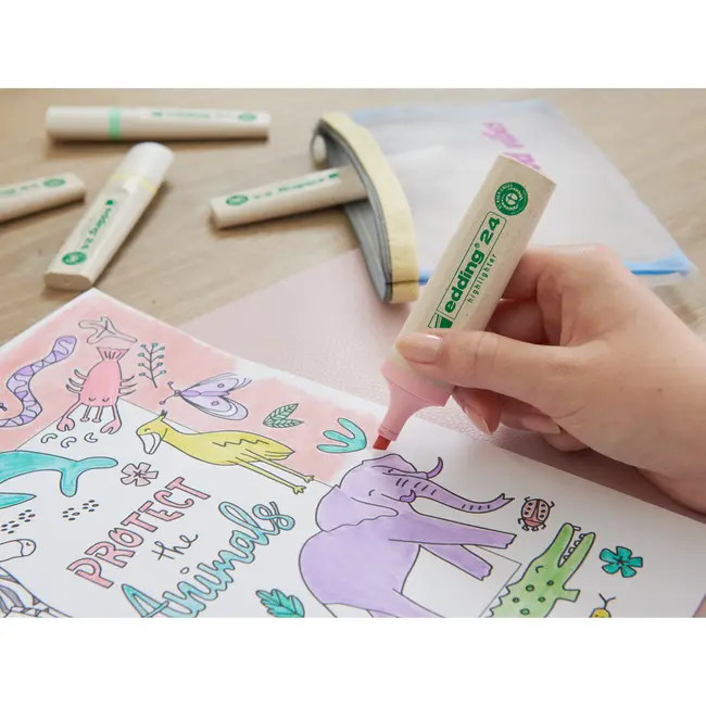 Textmarker Edding, E24, 4 culori/set BPTCED004244