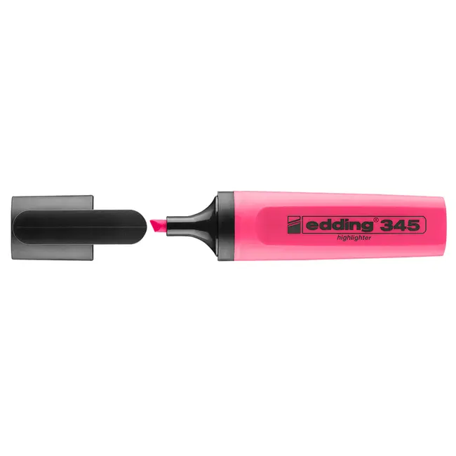 Textmarker Edding 345, varf 2-5 mm, roz BPTCED3459