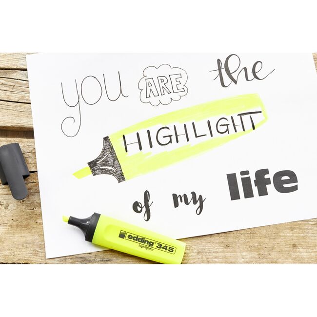 Textmarker Edding 345, varf 2-5 mm, verde BPTCED34511