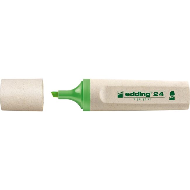 Textmarker Edding Ecoline, varf retezat, 2-5 mm, verde BPTCED000222