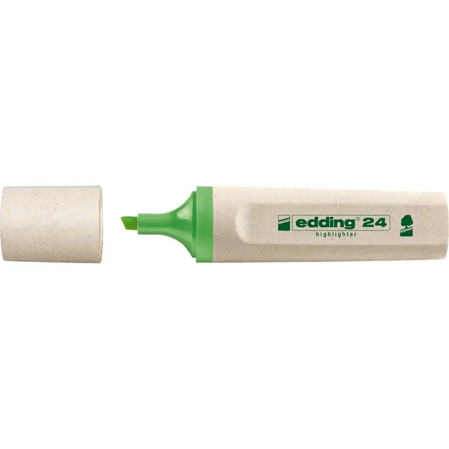 Textmarker Edding Ecoline, varf retezat, 2-5 mm, verde BPTCED000222