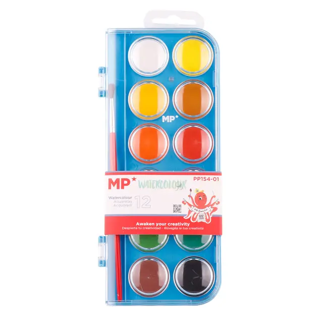 Acuarele Main Paper, 12 culori BPTCMR915552