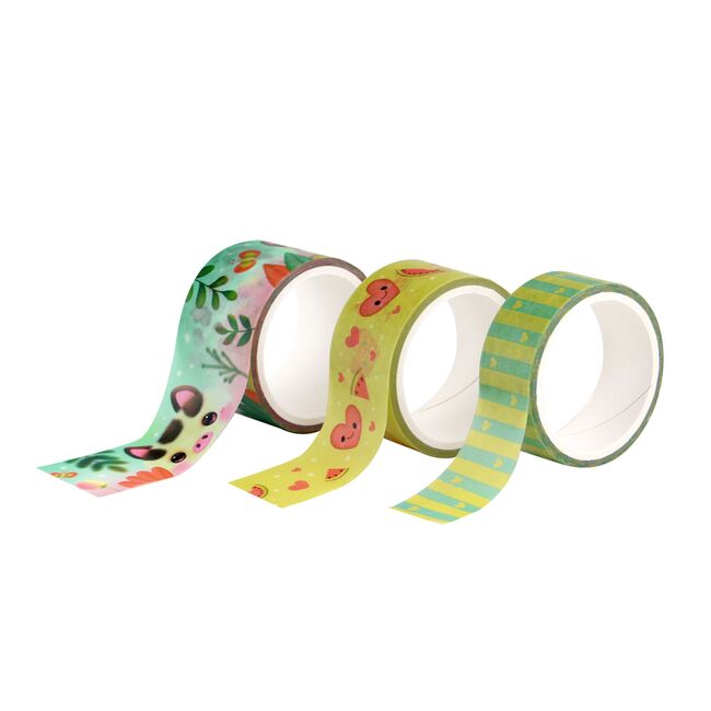 Banda adeziva din hartie, Santoro Bangoberry, Porcusorul Piggy, design creativ BPTCGR131001B2