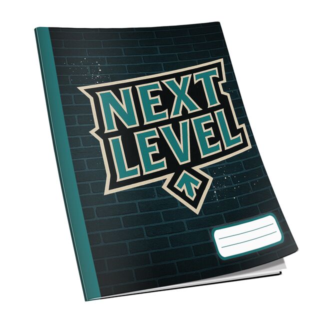 Caiet Next Level A4, 48 de file, 60g/mp, dictando, diverse modele de coperti BPTCCI9700221