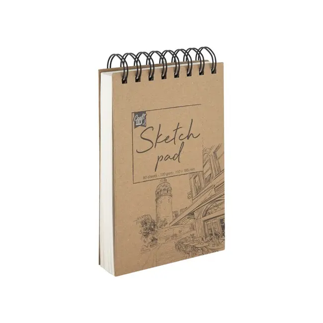 Caiet schite cu spira, Creative Craft, 11x16, 80 file, 120g BPTCJK388239