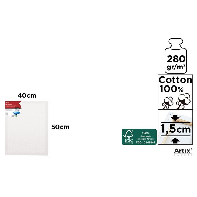 Canvas Main Paper, 40x50 cm, 280g/mp BPTCMR106036